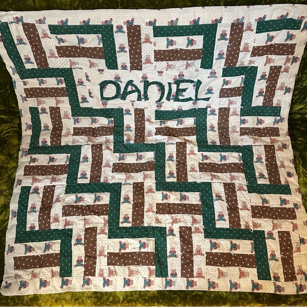 “Daniel” Patchwork Baby Quilt